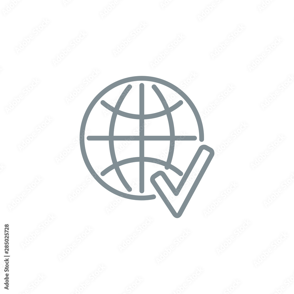 Internet network planet outline flat icon. Single high quality outline logo symbol for web design or mobile app. Thin line sign design logo. Gray icon pictogram isolated on white background Internet network planet outline flat icon. Single high quality outline logo symbol for web design or mobile app. Thin line sign design logo. Gray icon pictogram isolated on white background