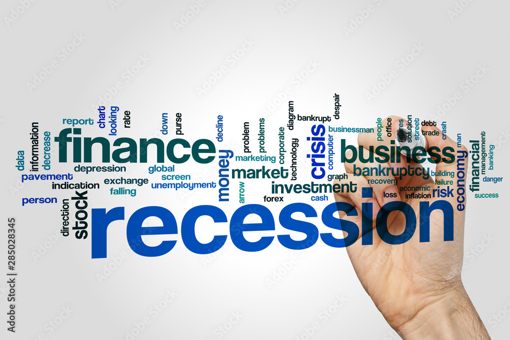 Recession word cloud