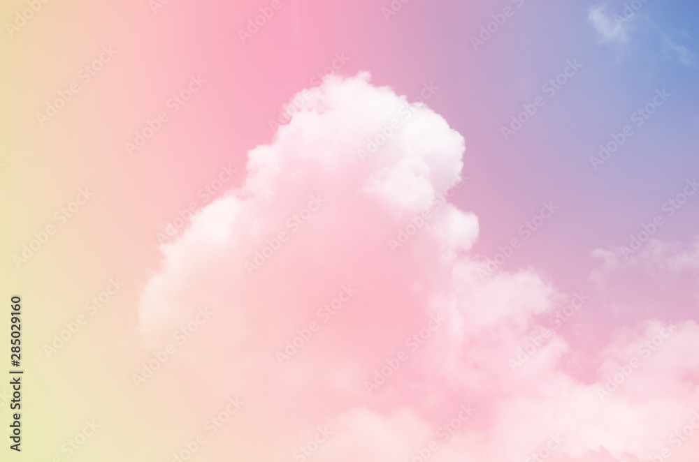 Subtle background Pastel of the sky  