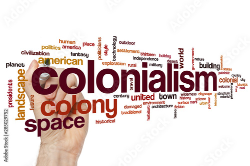 Colonialism word cloud