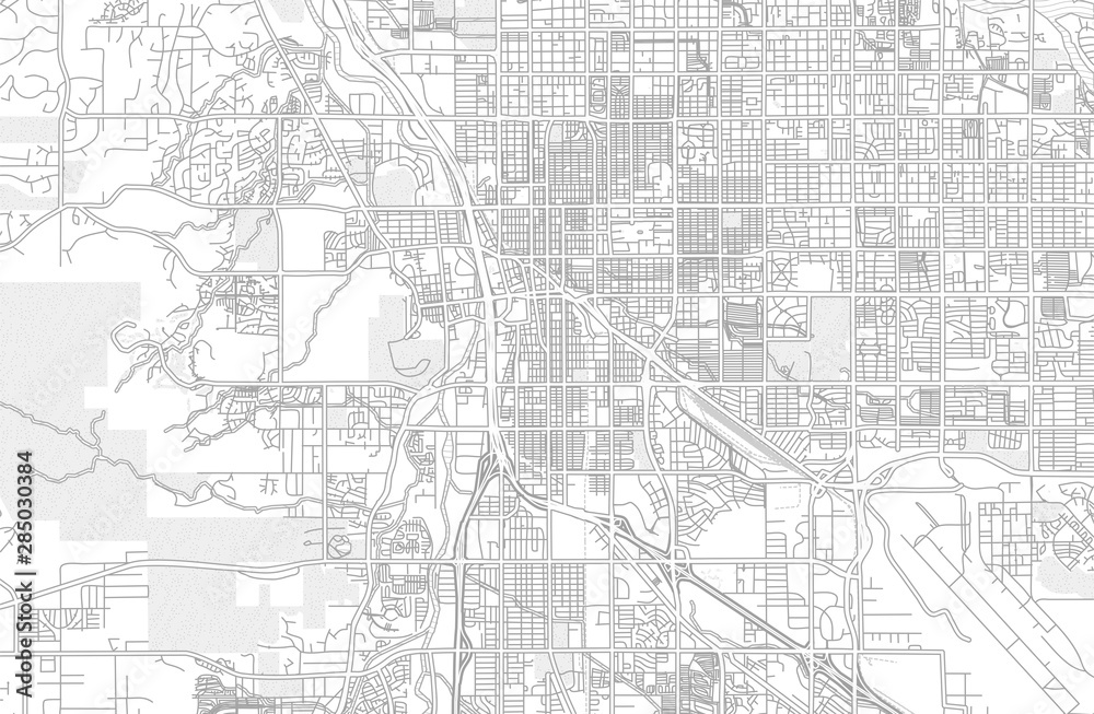 Tucson, Arizona, USA, bright outlined vector map