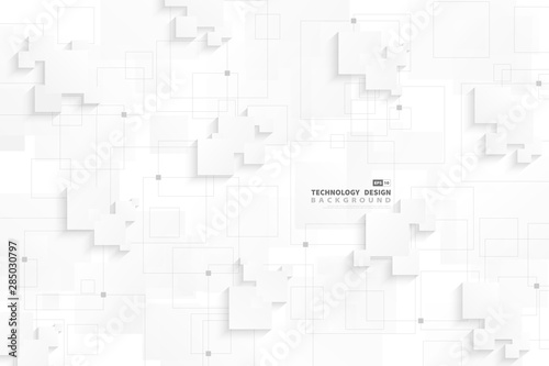 Abstract gradient white gray techno design of connection. illustration vector eps10