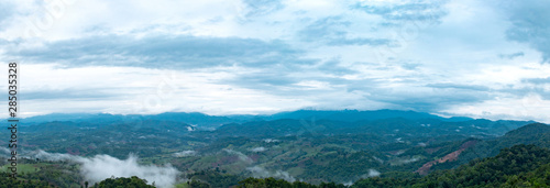 Mountain is Doi hua mod at Tak, Thailand.(panorama)