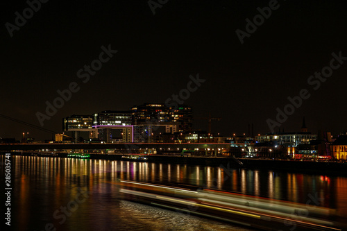 Cologne a city on the Rhine at night as a skyline © Lato-Pictures