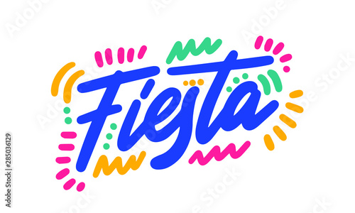 Fiesta vector banner background. Promotional marketing poster. Great for market shop store. Vector illustration