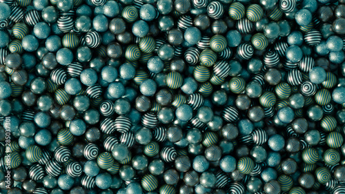 Beautiful festive background with balloons. 3d illustration, 3d rendering.