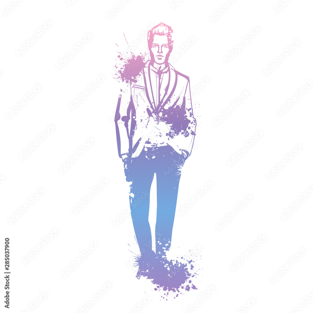 Vector man model Vector man model