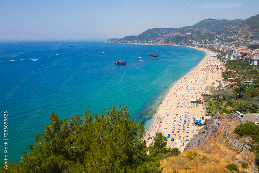 panoramic view of the  alanya