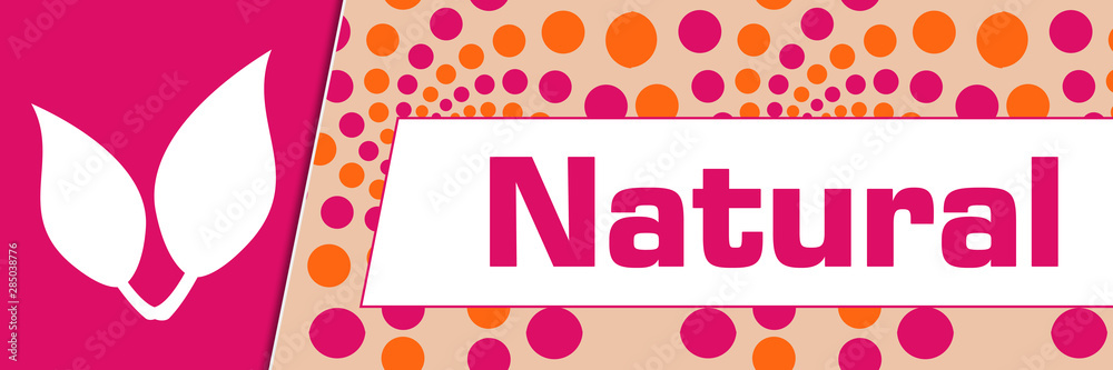Natural Pink Orange Dots Background Symbol 