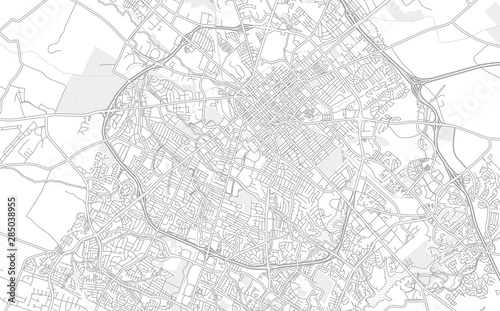 Lexington, Kentucky, USA, bright outlined vector map