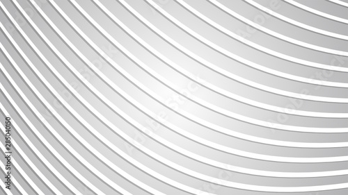 Abstract Stylized Optical Art White Wavy Lines Background Texture with White and Grey Gradient Backdrop Abstract Pattern Vector illustration