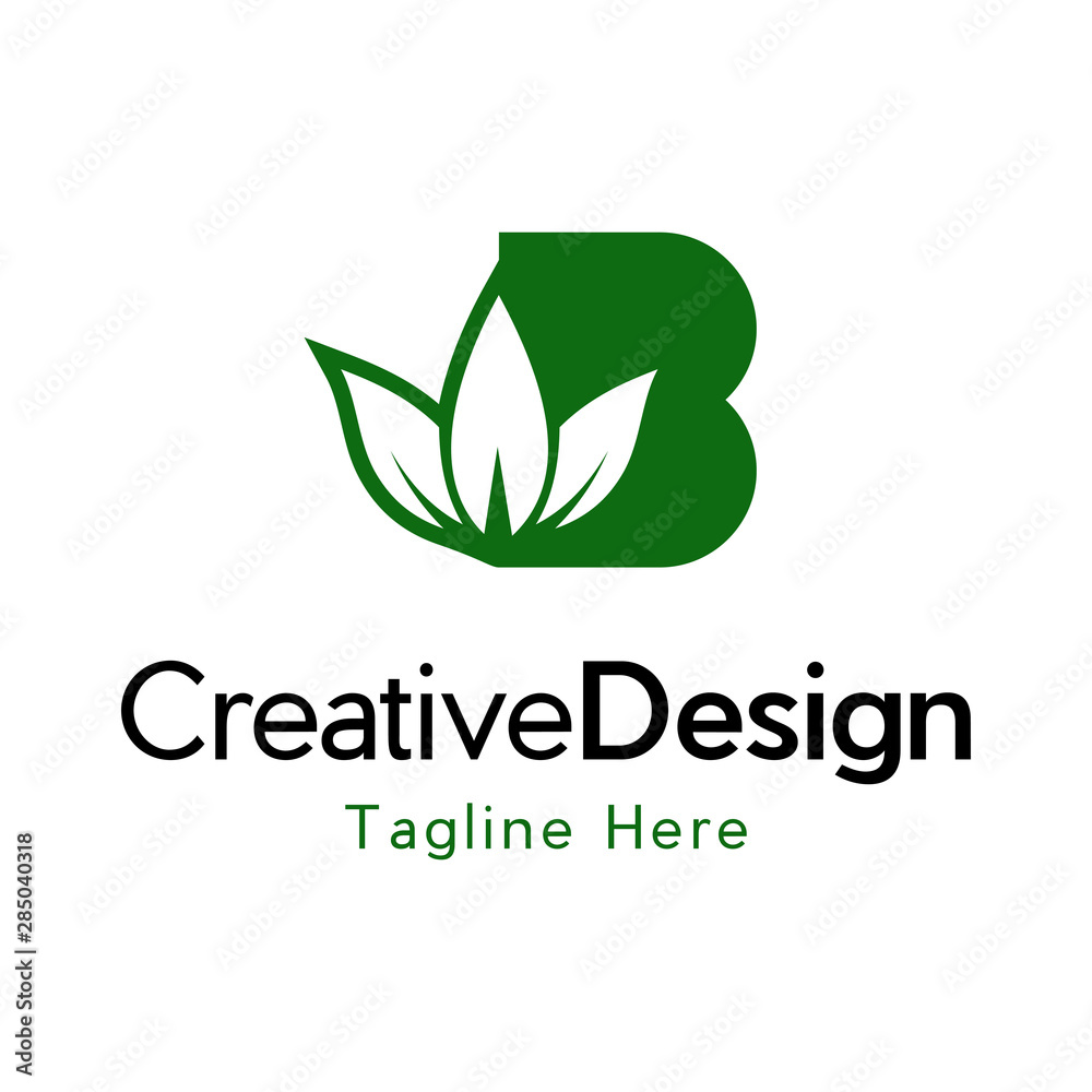 B Leaf logo design inspiration, Letter B Nature Leaf Logo Design, Modern Logo Designs Vector Illustration Template B Leaf logo design inspiration, Letter B Nature Leaf Logo Design, Modern Logo Designs Vector Illustration Template