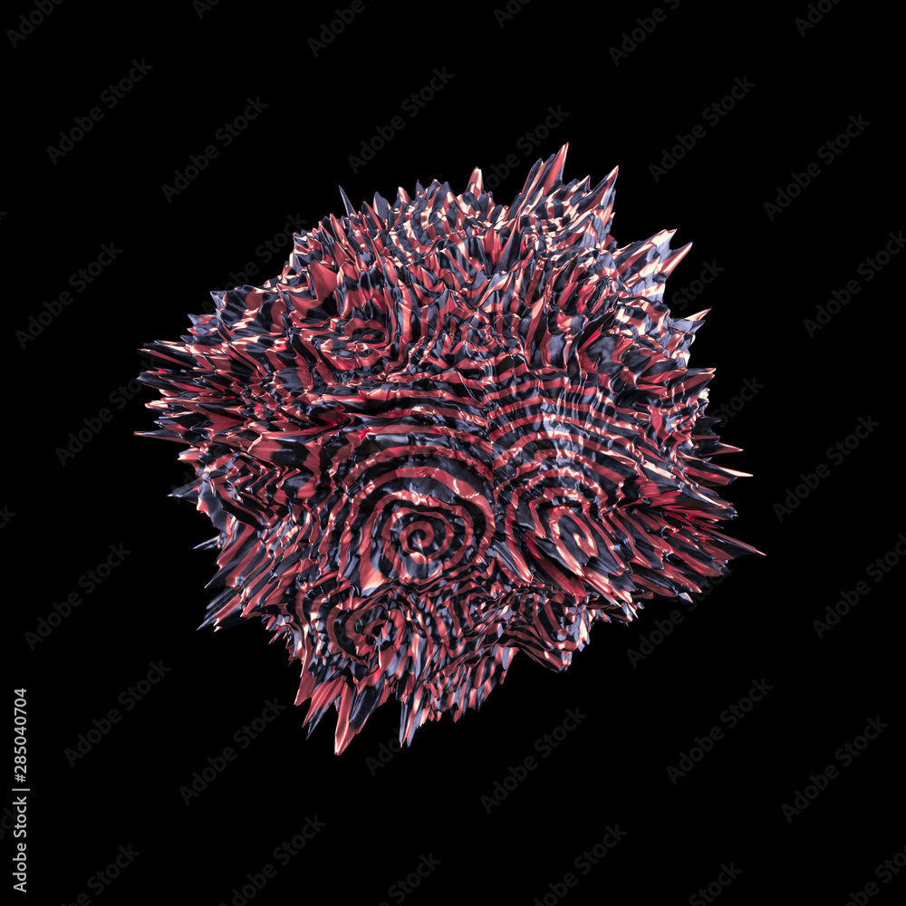 Fototapeta premium Abstract shape background. 3d illustration, 3d rendering.