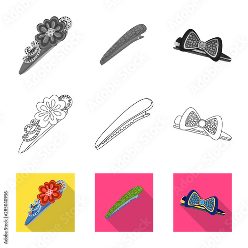 Vector illustration of beauty and fashion icon. Collection of beauty and female vector icon for stock.
