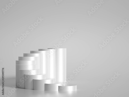 Minimalism abstract background  pedestal. 3d illustration  3d rendering.