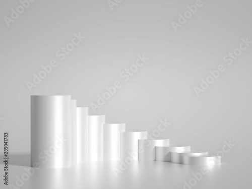 Minimalism abstract background  pedestal. 3d illustration  3d rendering.