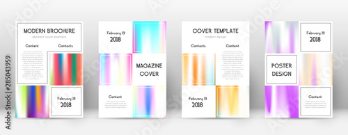 Flyer layout. Business wondrous template for Broch