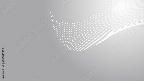 Abstract Halftone White Dots Background Texture with White and Grey Gradient Backdrop Abstract Dotted Pattern Vector illustration