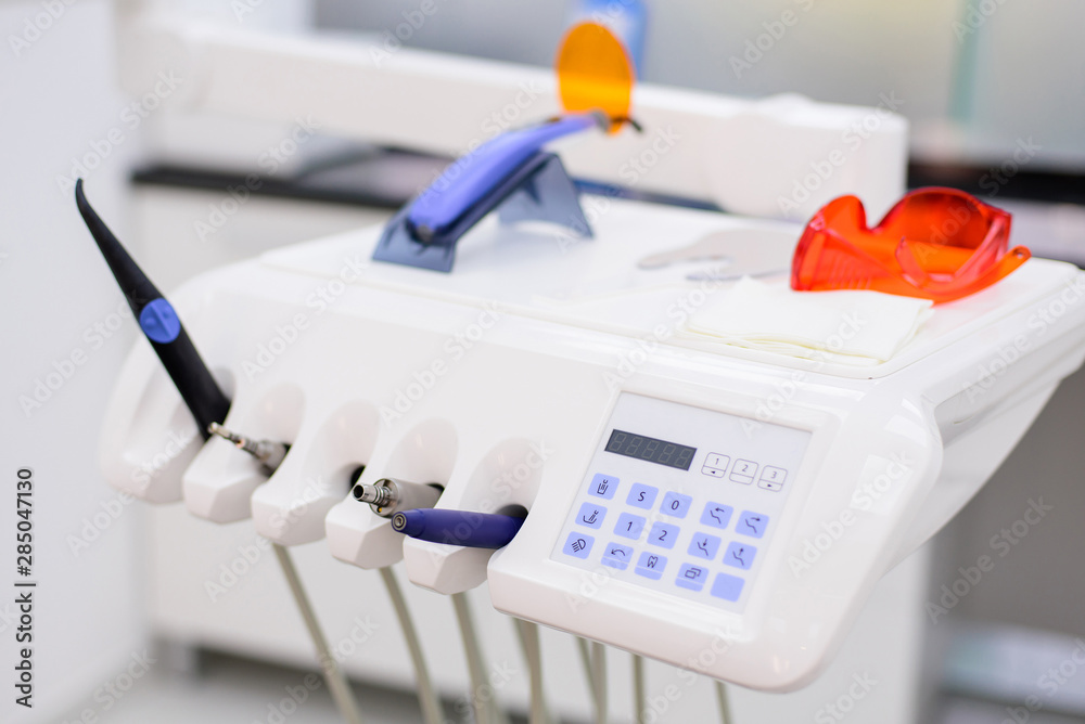 Stomatology instruments in dentists clinic. Stomatology instruments in dentists clinic.
