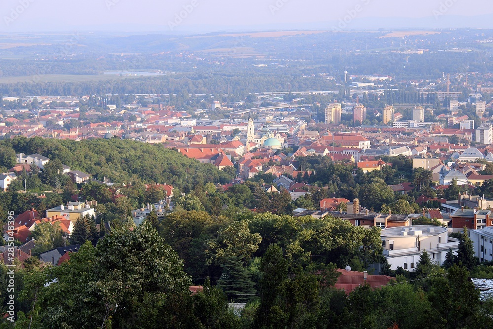 A part of Pécs from the TV-Tower, Pécs