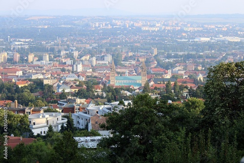 Landscape with the cathedral from the TV-tower, Pécs