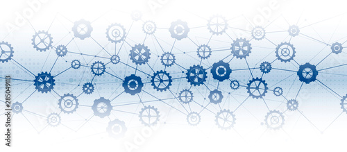 machine technology gears. retro gearwheel mechanism bacground