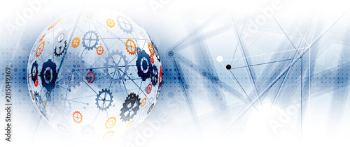 machine technology gears. retro gearwheel mechanism bacground