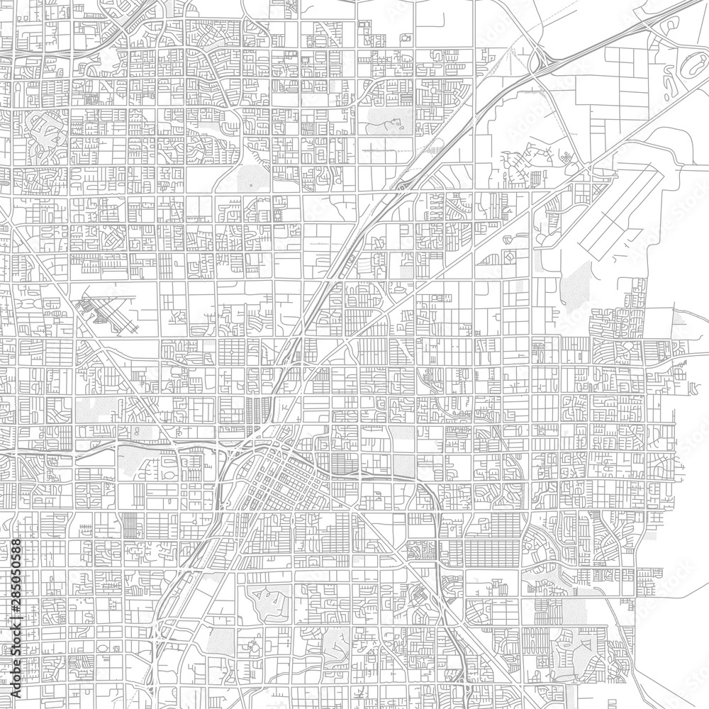 Obraz premium North Las Vegas, Nevada, USA, bright outlined vector map