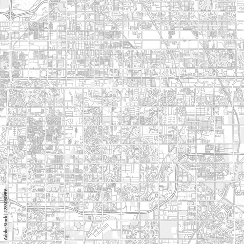 Gilbert, Arizona, USA, bright outlined vector map