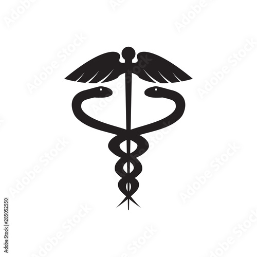 Medical snake graphic design template vector isolated