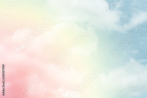 Cloud background with a pastel colour