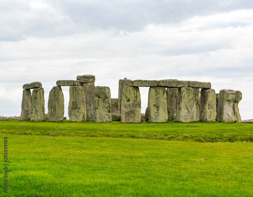 View of Stonehenge in England 