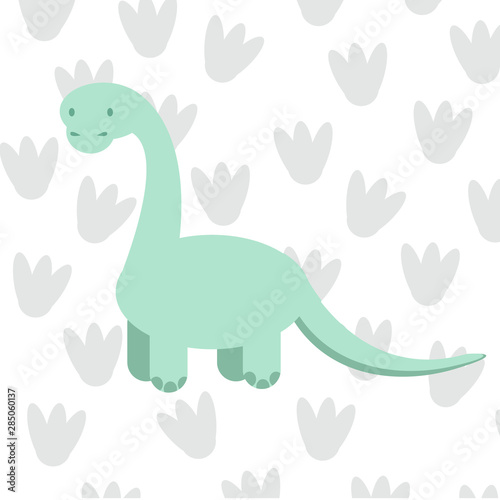 Cute dinosaurs. Funny boy. Illustration