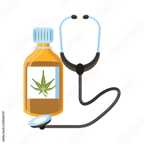 cannabis martihuana sativa hemp cartoon