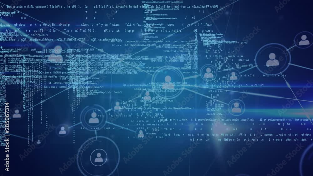 Network of connections and data processing Network of connections and data processing