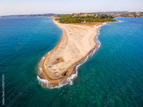 Possidi cape beach in Kassandra peninsula of Halkidiki, Greece