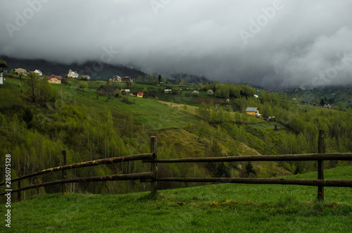 Clouds over the Carpathian Mountains, near Magura Village, Transylvania, Romania.