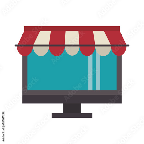 delivery commerce online sales cartoon