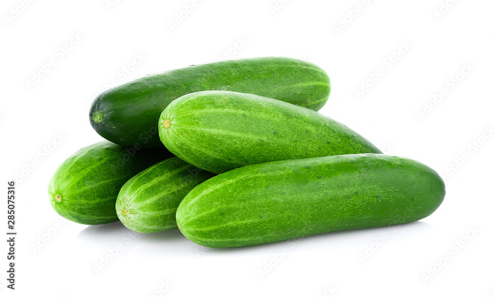 Cucumber isolated on the white background Cucumber isolated on the white background