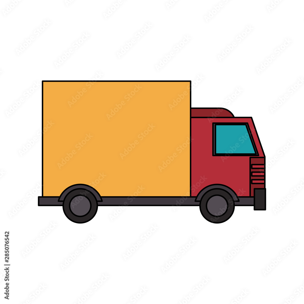 truck transport merchandise vehicle cartoon truck transport merchandise vehicle cartoon