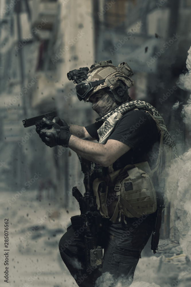 Fototapeta premium special forces soldier , military concept