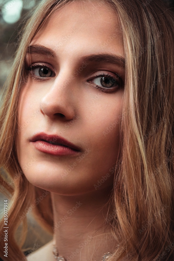 Fototapeta premium woman portrait with blond hair