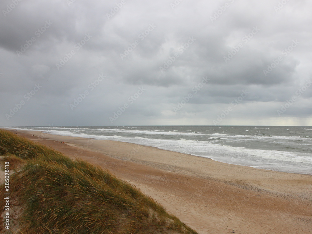 Cloudy Weather with Horizon Coast of Denmark