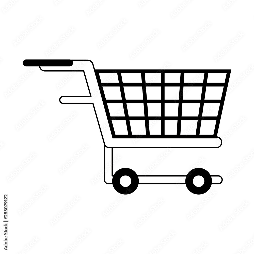 shopping commerce business sales cartoon in black and white shopping commerce business sales cartoon in black and white