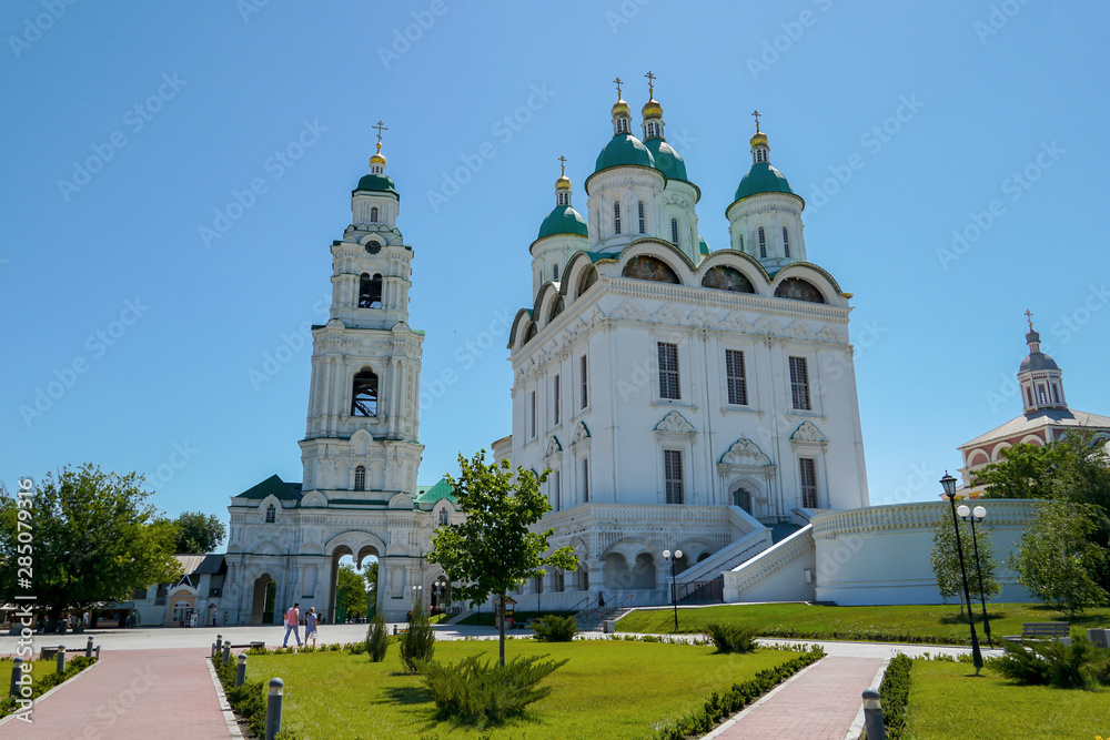 Assumption Cathedral in the Astrakhan Kremlin. View from the inside of the complex. Astrakhan. Russia Assumption Cathedral in the Astrakhan Kremlin. View from the inside of the complex. Astrakhan. Russia