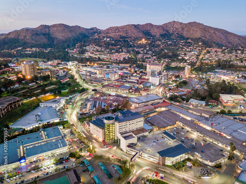 Downtown of Mbabane - capital city of Swaziland, Africa photo