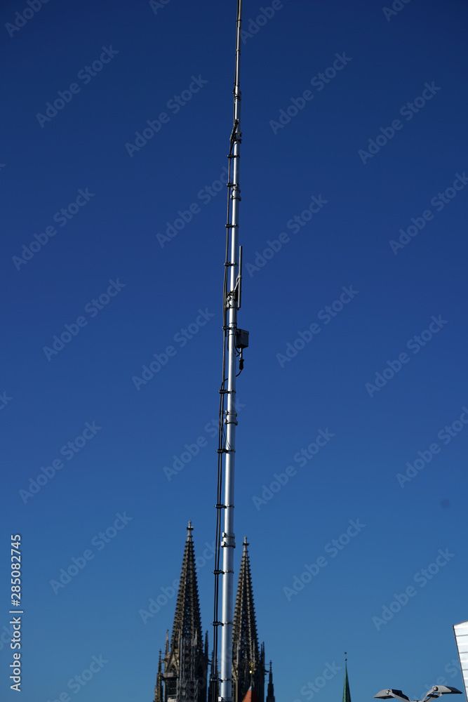 The cathedral St Peter built in Regensburg in gothic still The cathedral St Peter built in Regensburg in gothic still