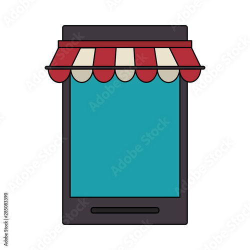delivery commerce online sales cartoon