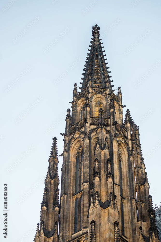 Tower of St. Vitus cathedral in Prague