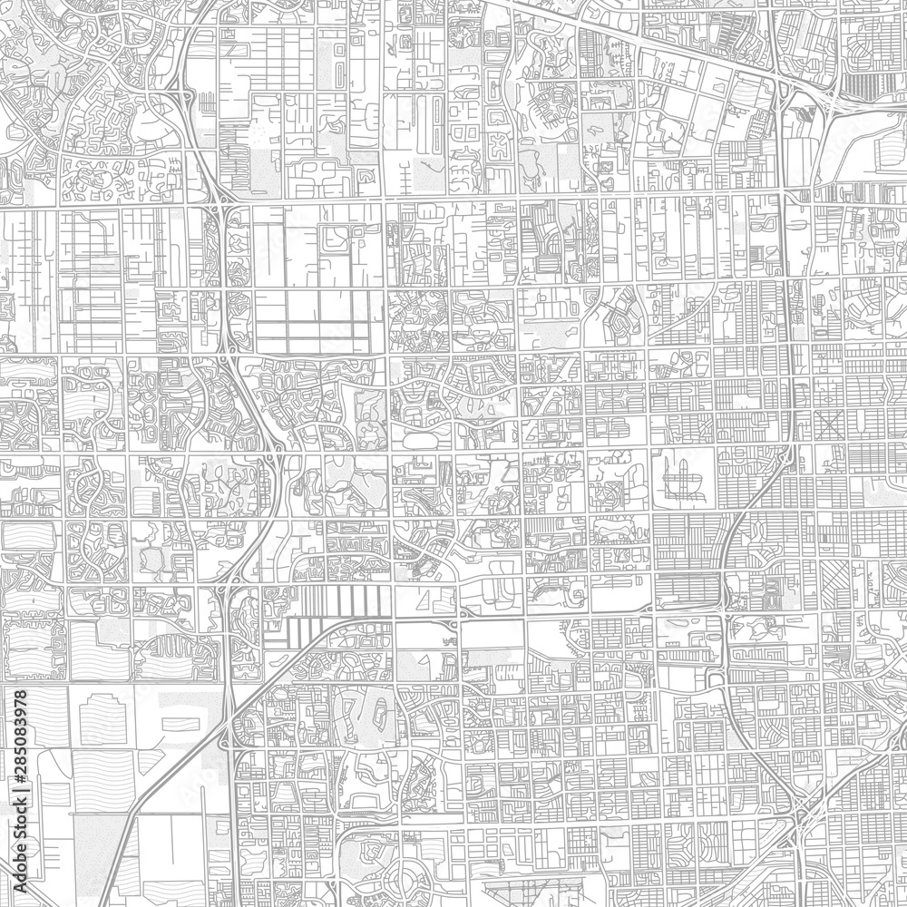Pembroke Pines, Florida, USA, bright outlined vector map
